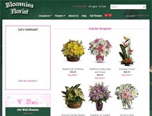 Tablet Screenshot of bloomiesflorist.net